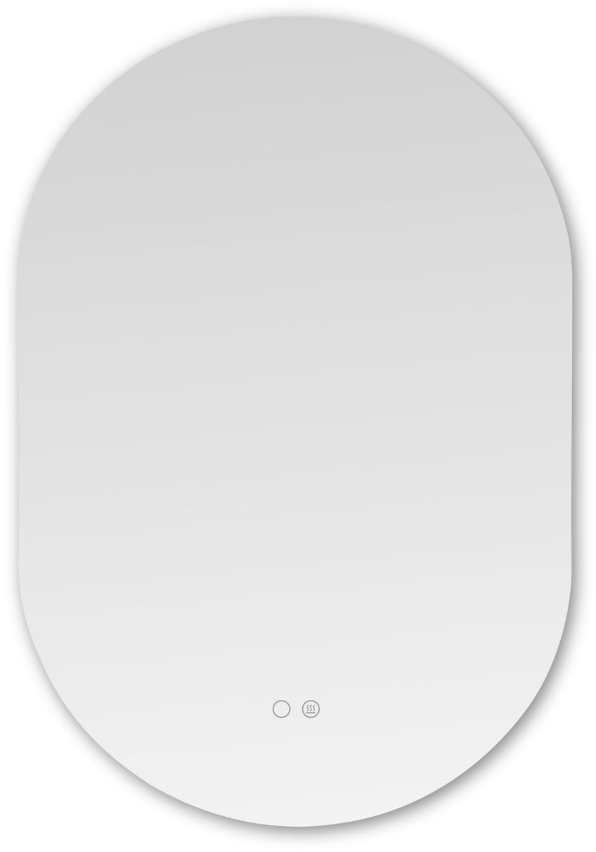 Zuma Line lustro 50x70 cm owalne z oświetleniem transparentne 003064-030823