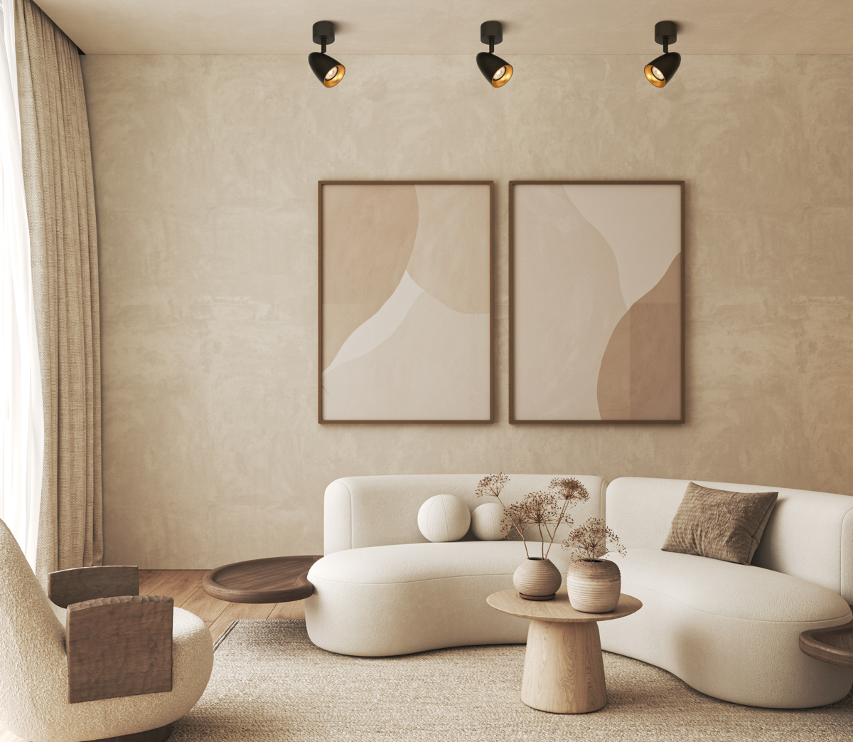 Italux Tino lampa podsufitowa 1x10 W czarna SPL-36748-1R-BK-GD