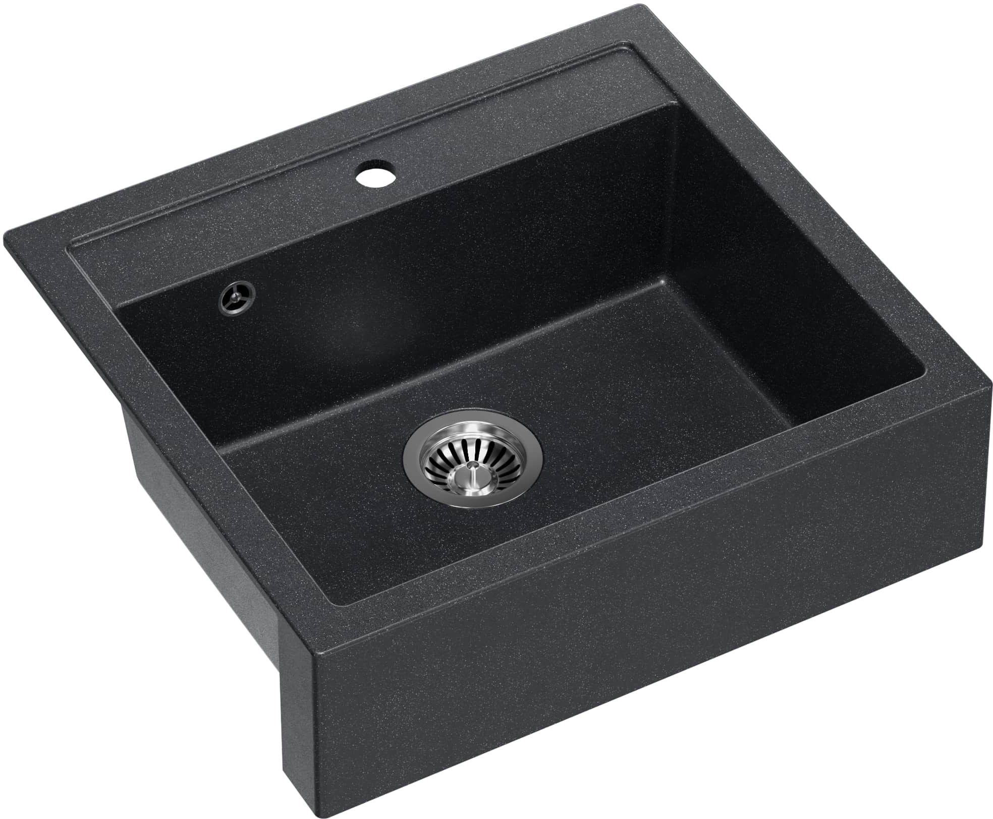 Quadron Bill 110 zlewozmywak 59.5x54 cm GraniteQ black diamond HCQB6054U8_BS