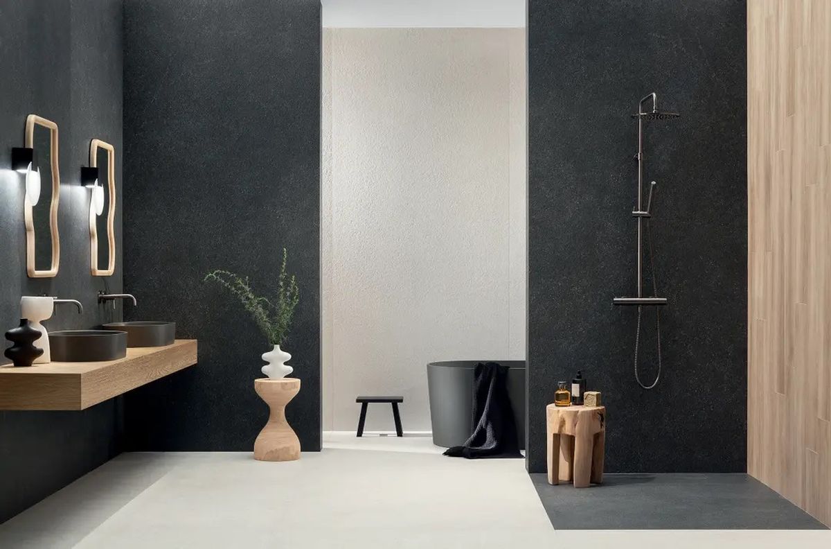 Tubądzin Zimba płytka podłogowa 59,8x59,8 cm czarna