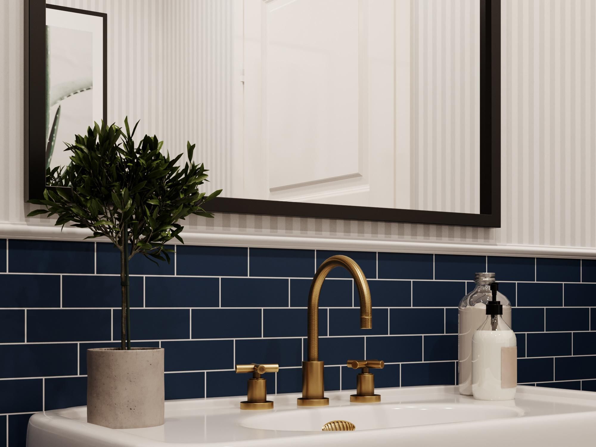 Guarda Tamo lustro z ramą 40x140 cm czarny FOR-TAM-CZARNY-40x140