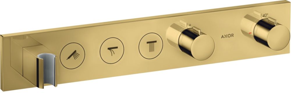 Axor ShowerSolutions bateria wannowo-prysznicowa podtynkowa termostatyczna złota 18356990