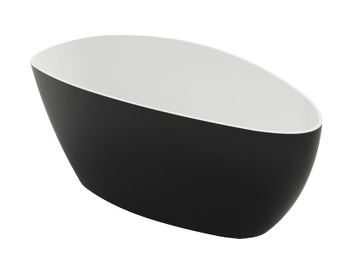 Omnires M+ wanna wolnostojąca biało-czarny połysk BarcelonaXLBCP