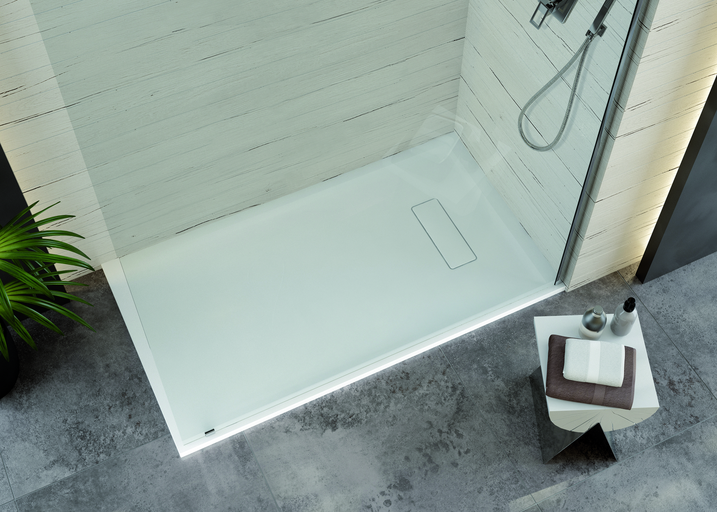 Sanplast Modern Mineral brodzik prostokątny 140x80 cm biały 645-570-0370-01-000