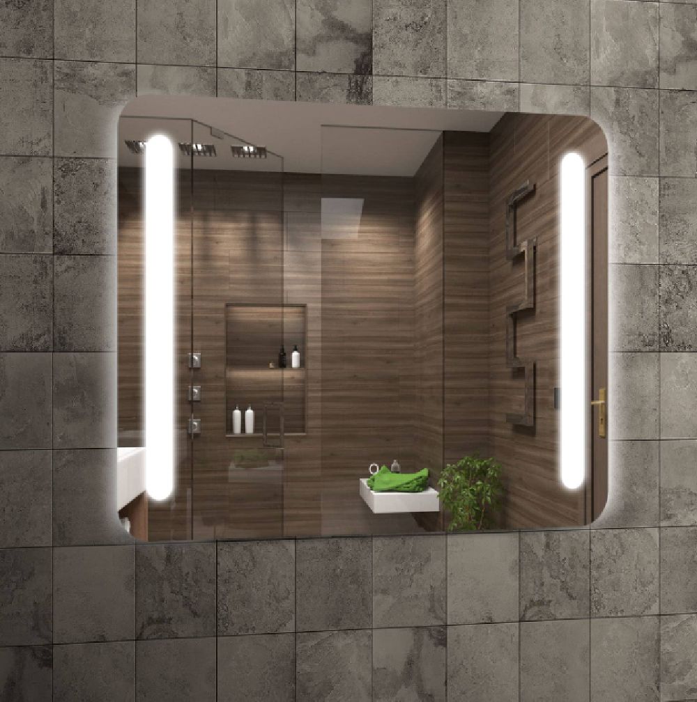 Venti Como lustro 80x60 cm prostokątne z oświetleniem