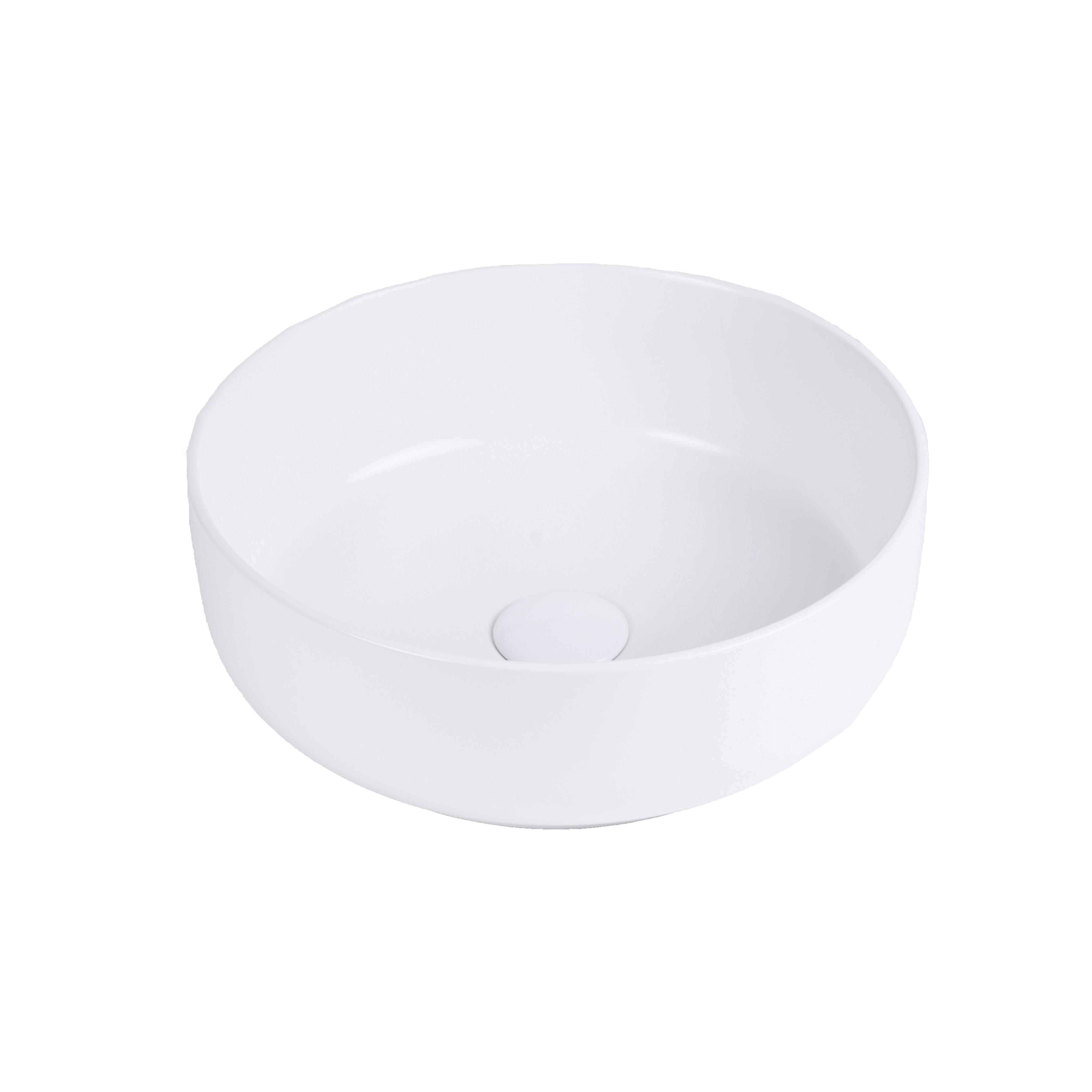 Uptrend Sofia umywalka 38,5x38,5 cm nablatowa okrągła biały mat UP4003-2-U20