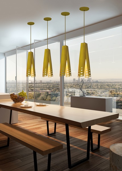 Altavola Design Origami lampa wisząca 1x40W coffee/złoty LA044/P_bronze