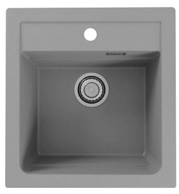 Alveus Atrox zlewozmywak granitowy 50x47 cm szary/grafitowy/onyx 1131989