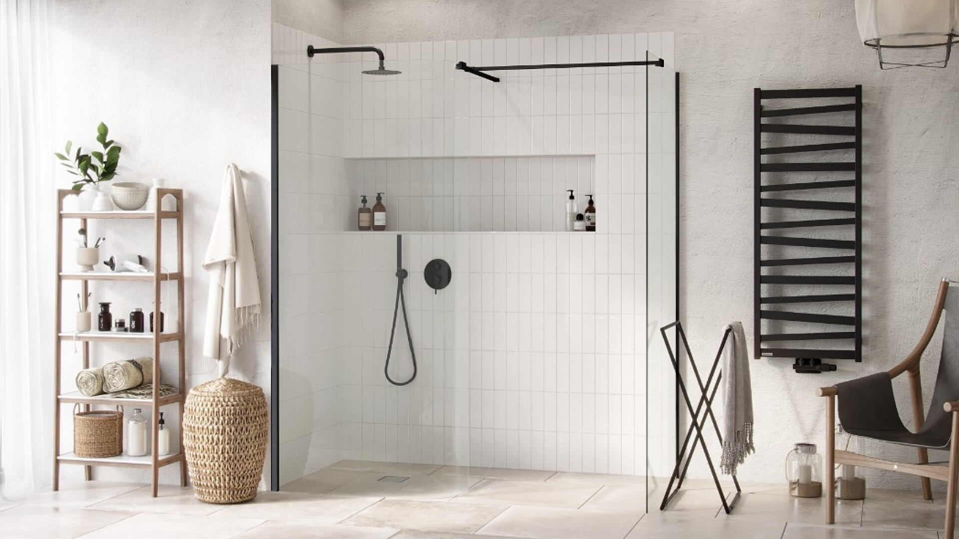 Excellent głowica prysznicowa 25x25 cm okrągła miedź szczotkowana AREX.3025CB