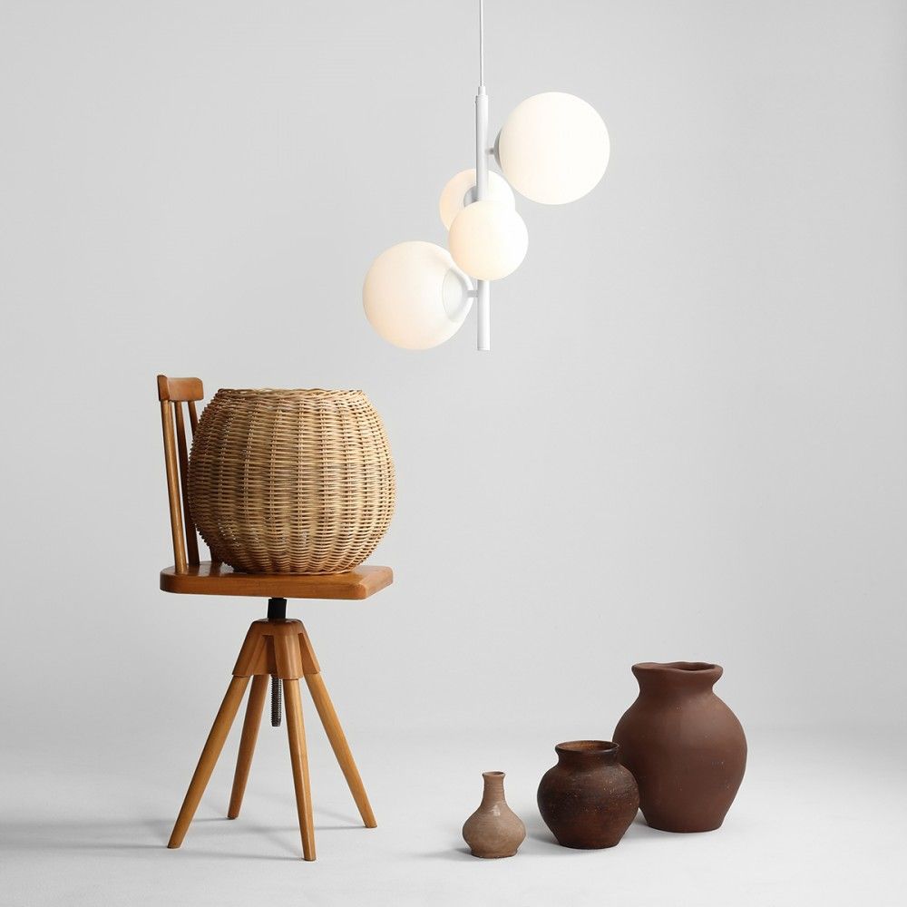 Aldex Bloom 4 lampa wisząca 2x40W+2x60W biała 1091L