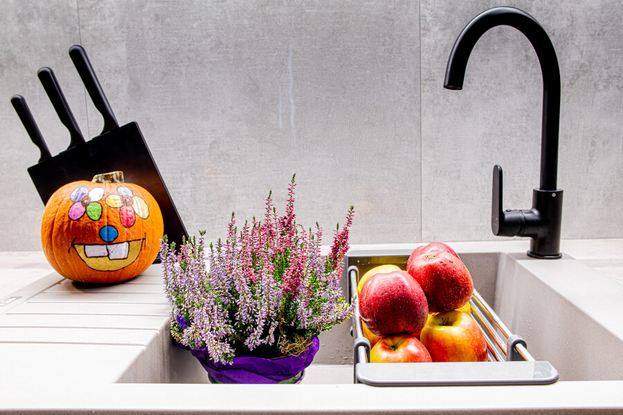 Kuchinox Dima bateria kuchenna stojąca czarny mat BQD768D - Wysyłka w 24h