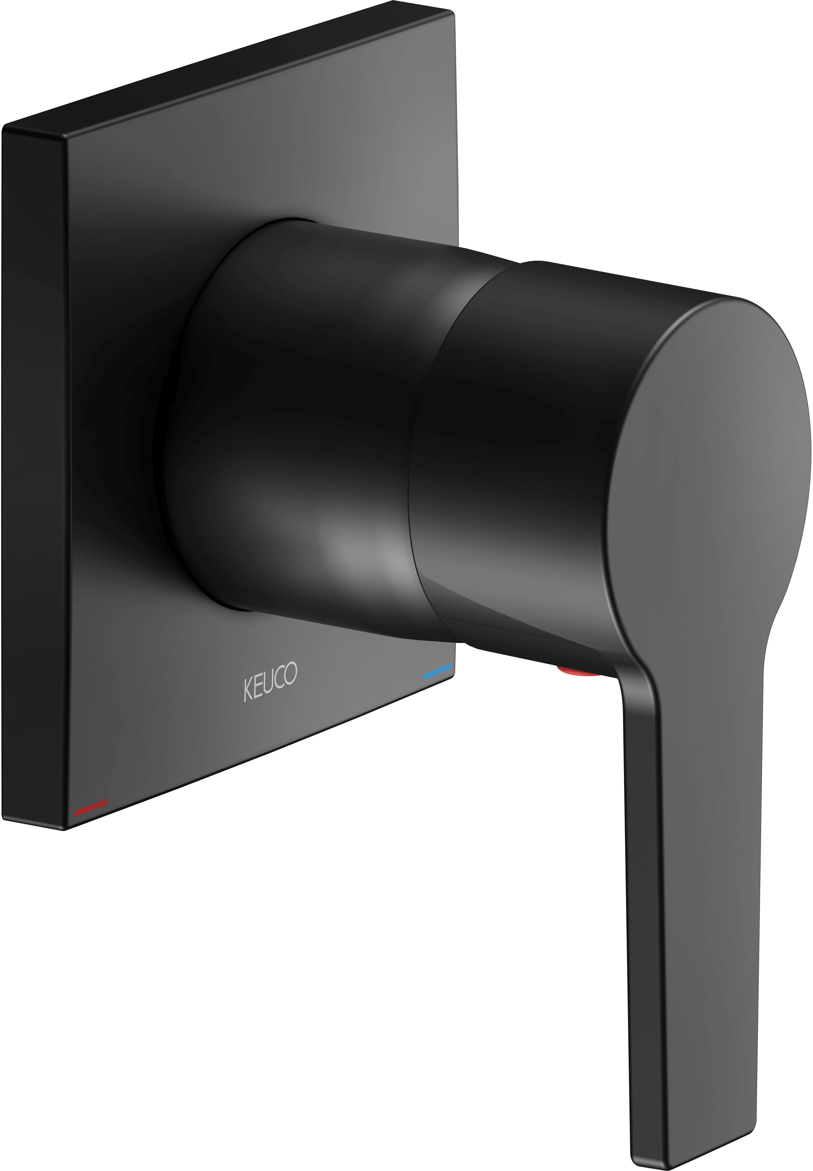 Keuco Edition 11 bateria prysznicowa podtynkowa czarny mat 51151370002