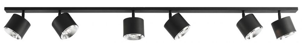 Aldex Bot 6 lampa podsufitowa 6x35W czarna 1047PL_K