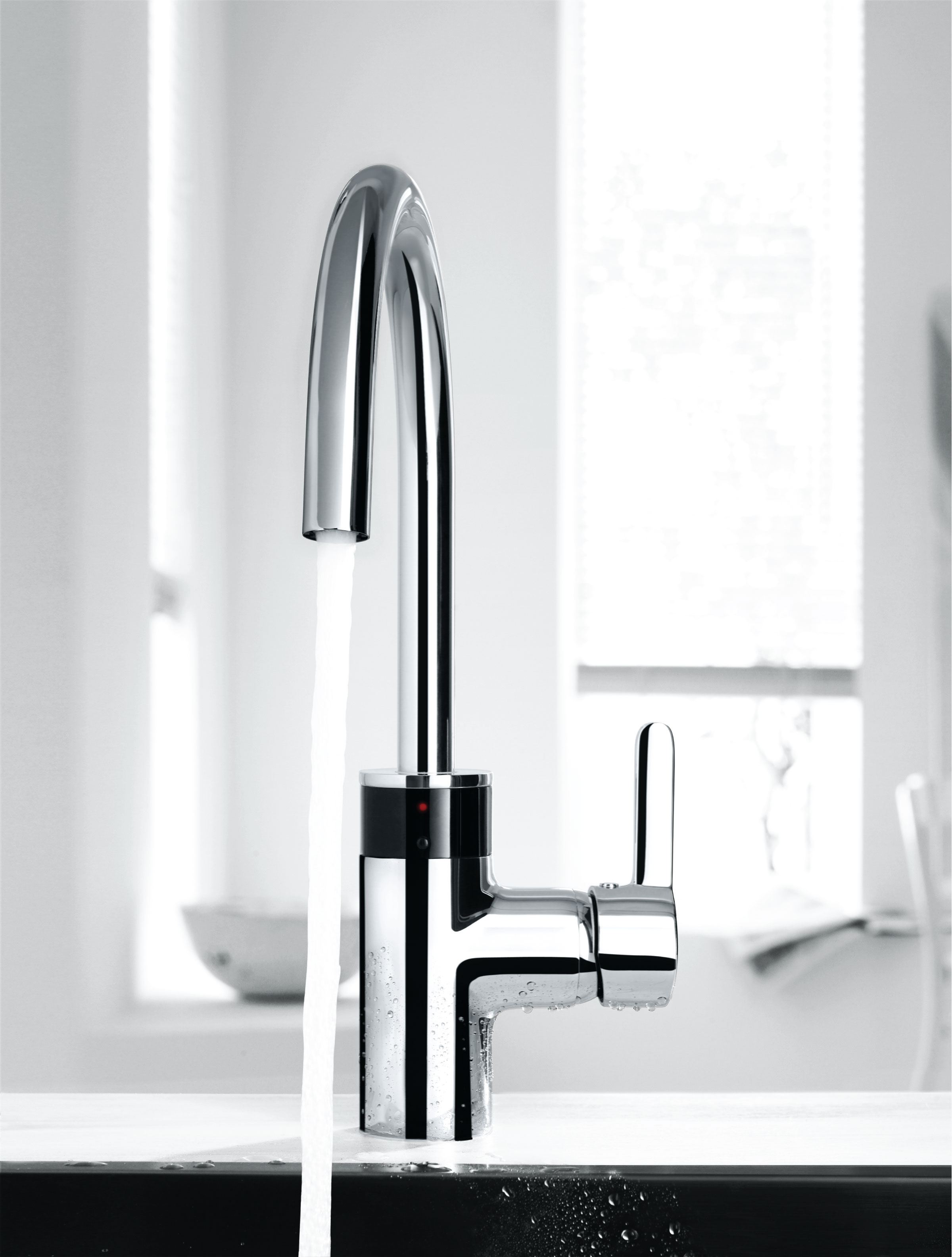 Kludi E-GO bateria kuchenna stojąca elektroniczna chrom 422100575 - Wysyłka w 24h