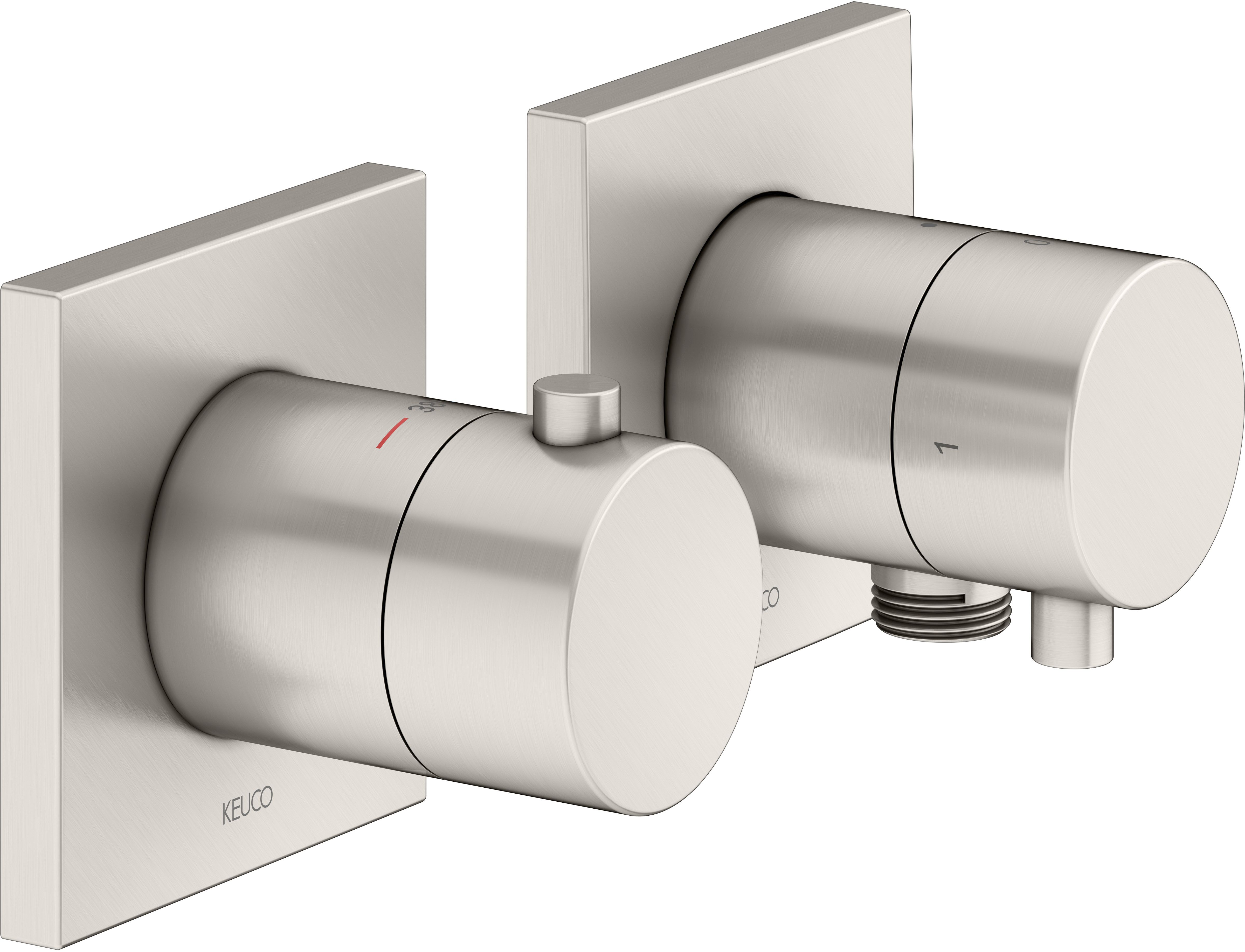 Keuco Edition 11 bateria prysznicowa termostatyczna podtynkowa nikiel szczotkowany 51153051122
