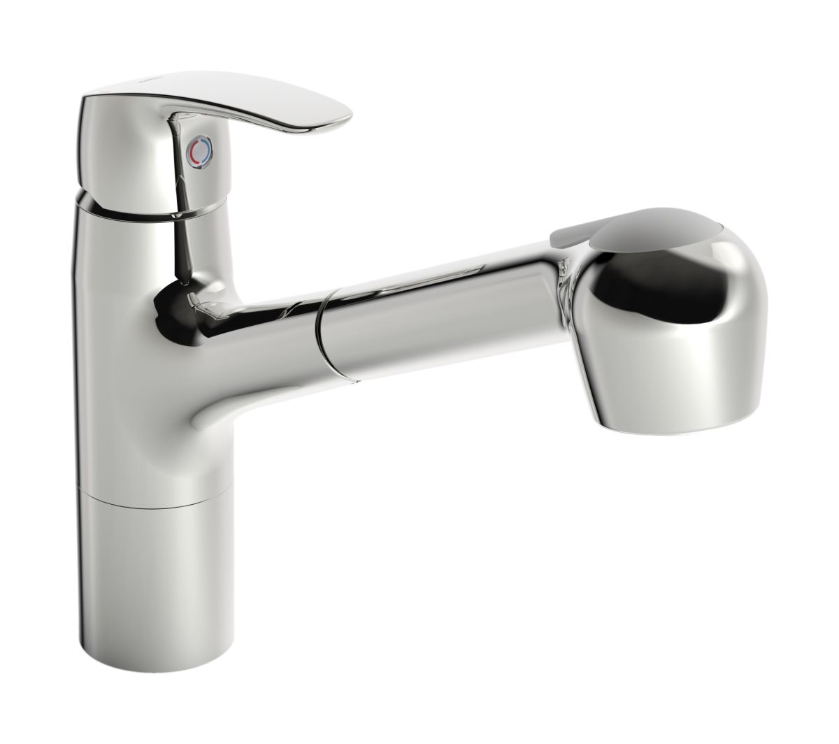 Oras Safira bateria kuchenna z wyciąganą wylewką chrom 1032F