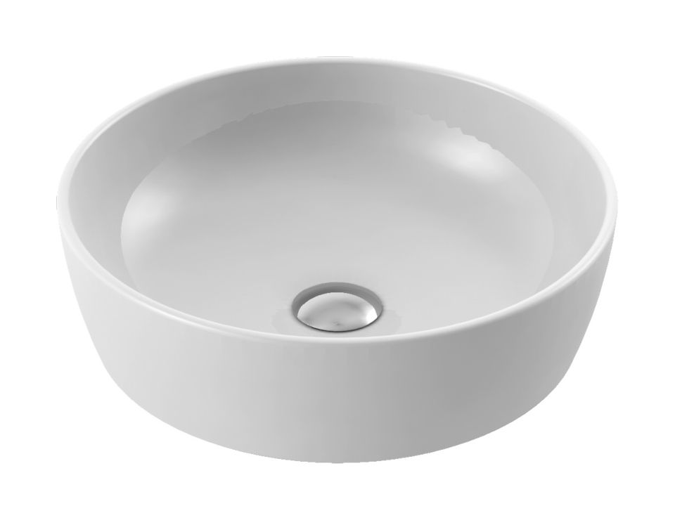 CeraStyle One umywalka 46 cm nablatowa okrągła biała 076100