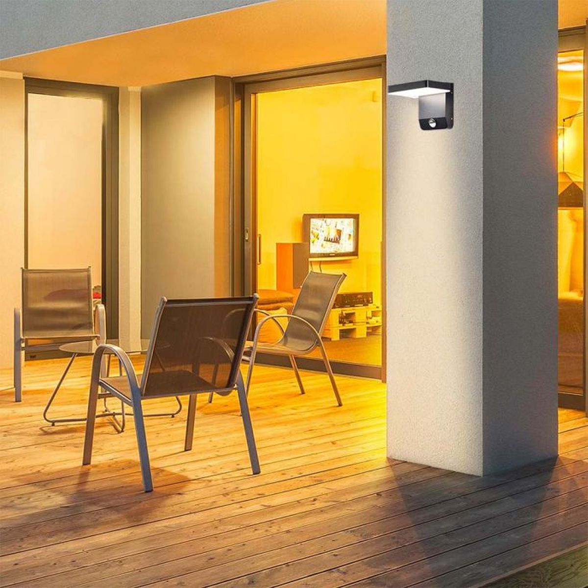 V-TAC kinkiet zewnętrzny 1x17W czarny 2949