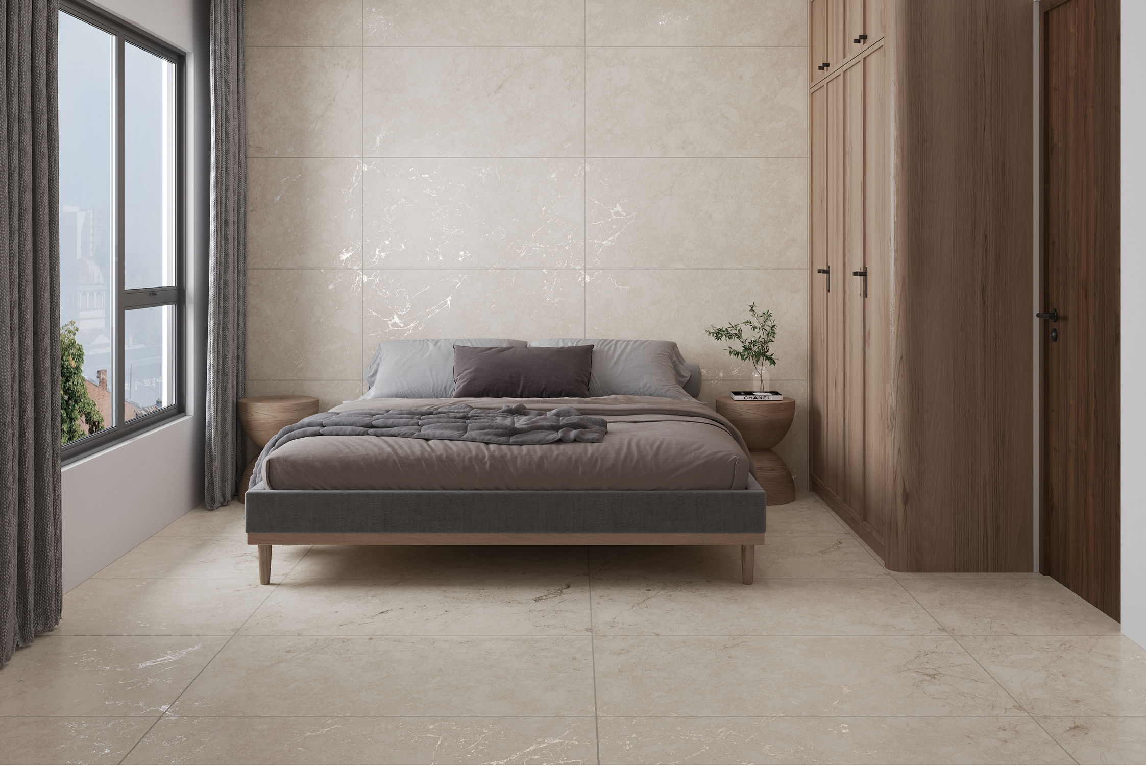 Ego Ceramics Perlato płytka ścienno-podłogowa 120x60 cm szara