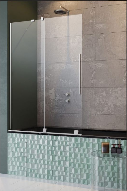 Radaway Furo PND II parawan nawannowy 100 cm lewy chrom/szkło przezroczyste 10109538-01-01L/10112494-01-01