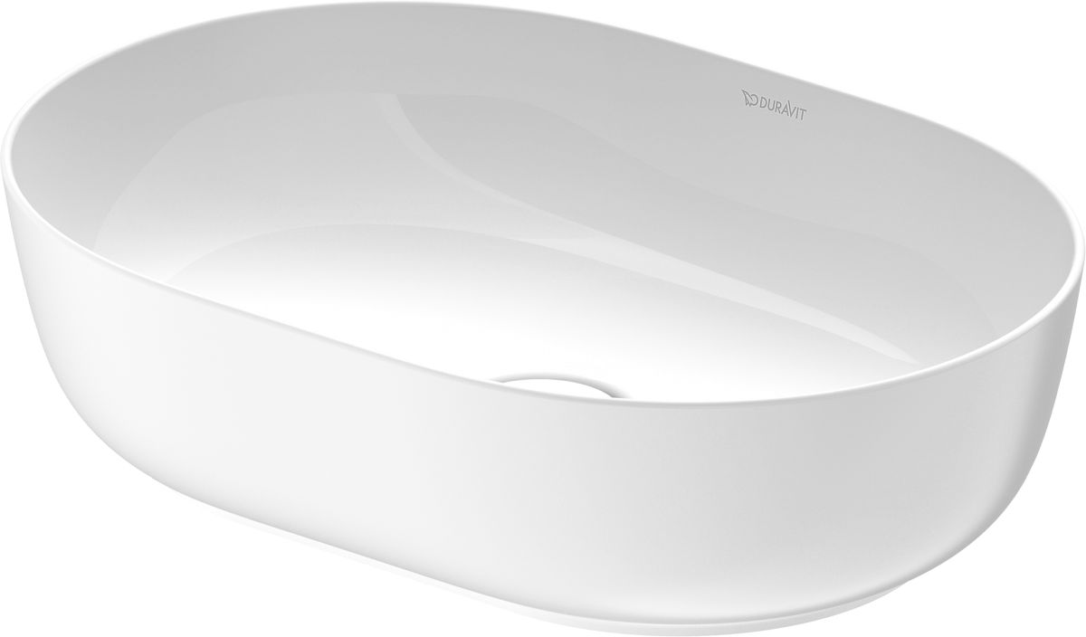 Duravit Luv umywalka 50x35 cm nablatowa owalna WonderGliss biały jedwabny mat/biały 03795026001