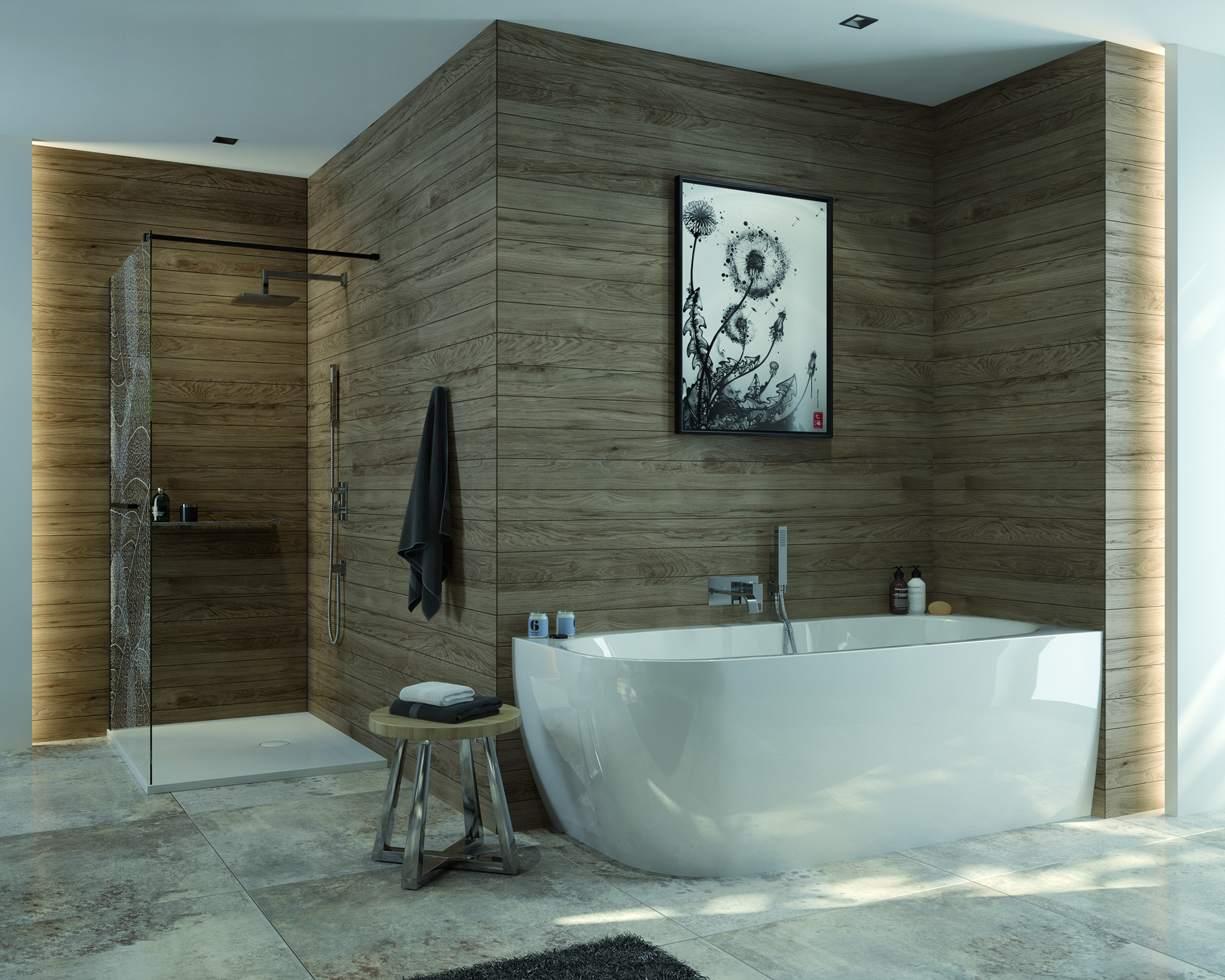 Sanplast Luxo wanna z obudową 180x80 cm prawa biała 610-370-1280-01-000