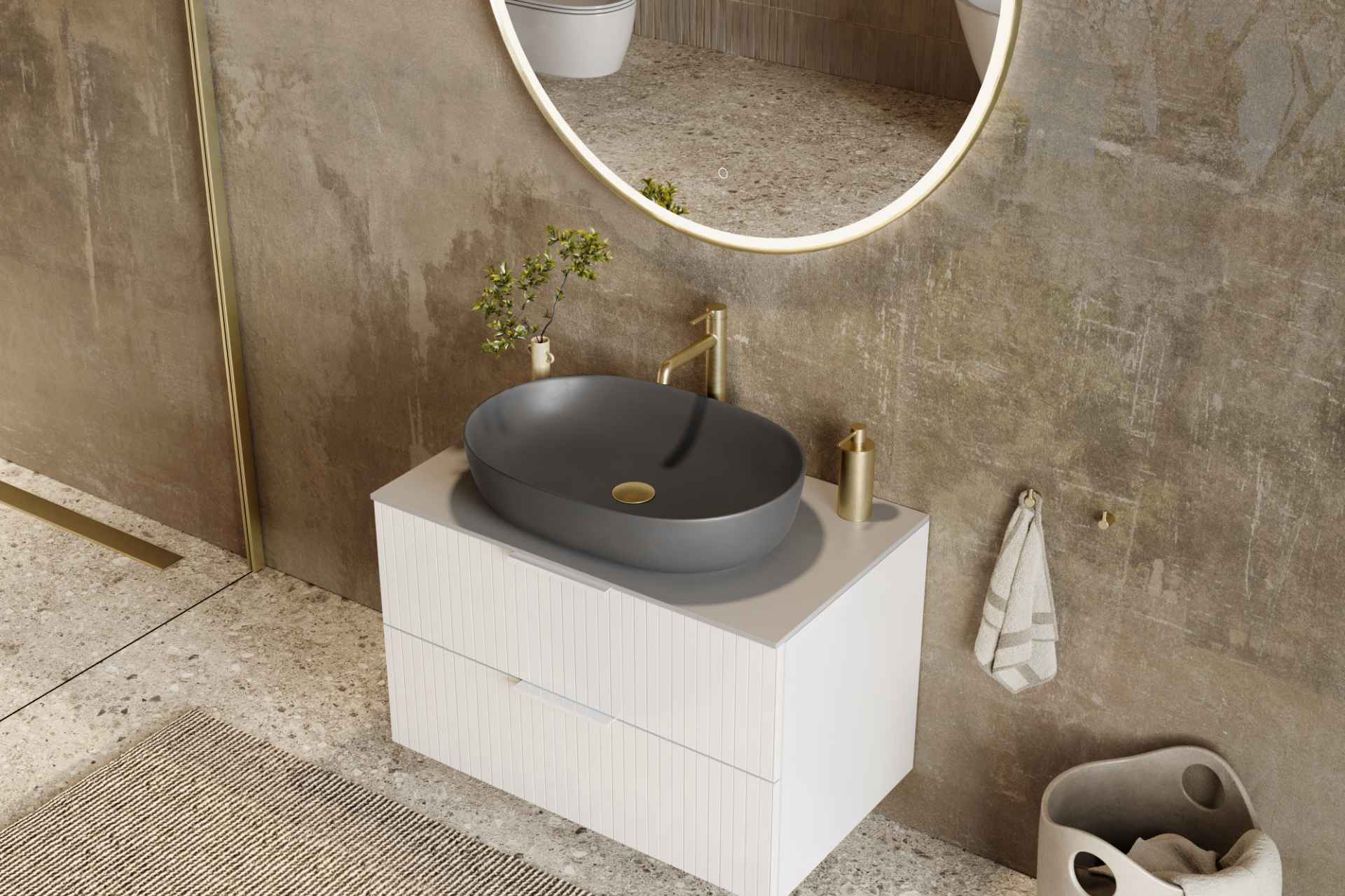 Excellent Jima umywalka 61,5x41,5 cm owalna nablatowa mint blue mat CEAC.2001.615.MBM - Wysyłka w 24h