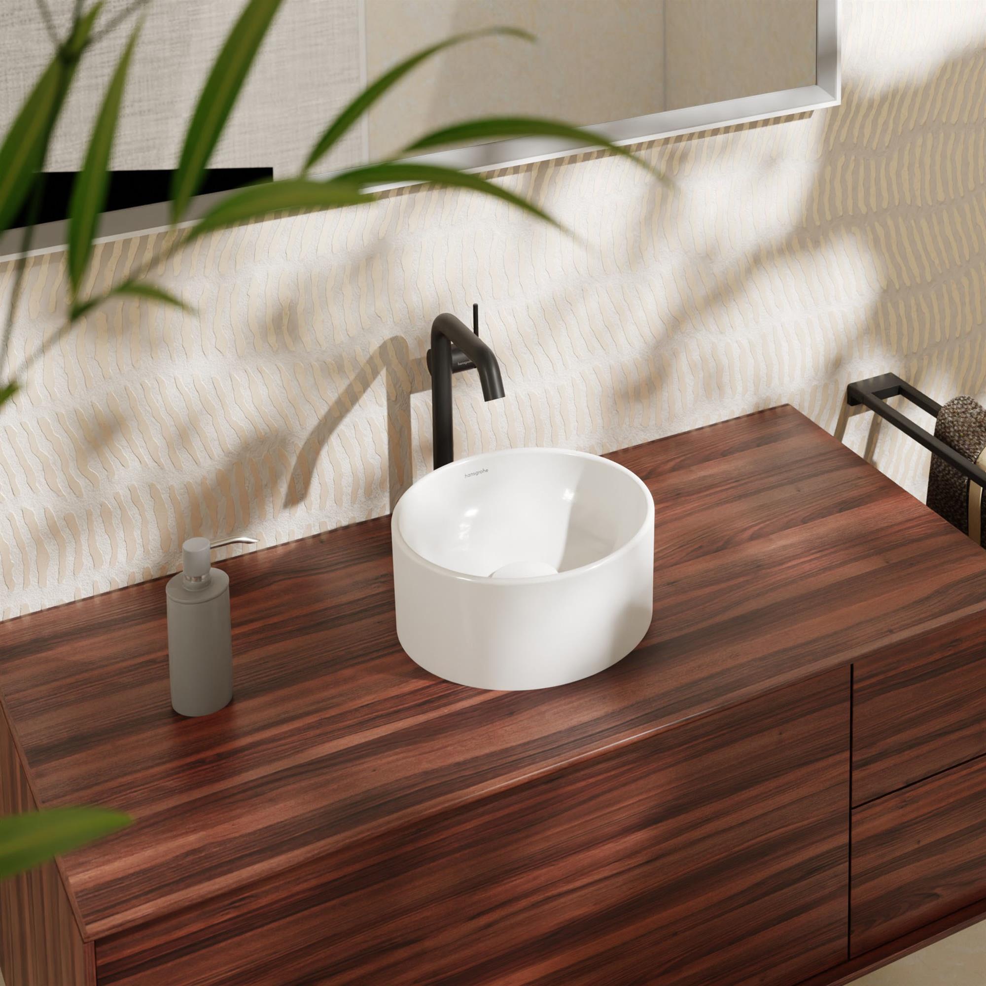 Hansgrohe Xuniva S umywalka 30 cm nablatowa okrągła SmartClean biały 61070450