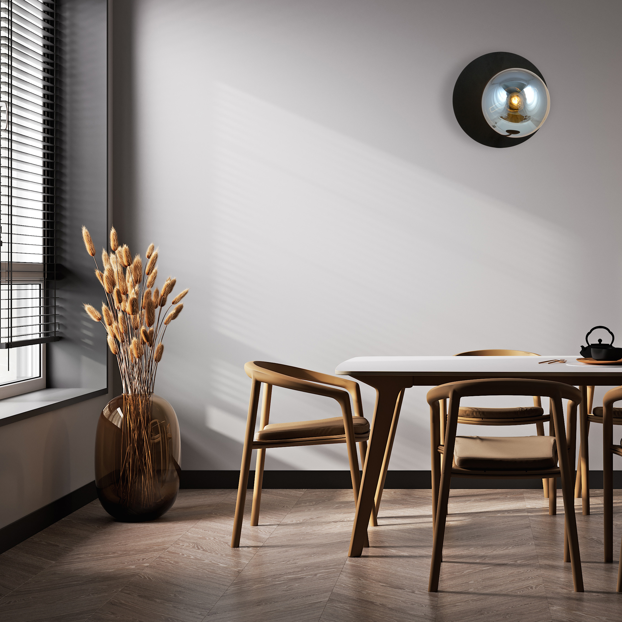 Emibig Oslo K1 kinkiet 1x10 W czarny-grafitowy 1186/K1