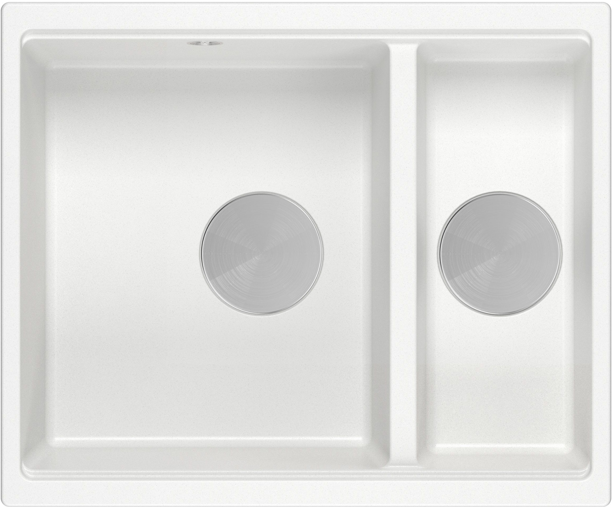 Quadron Logan zlewozmywak GraniteQ 55x46 cm biały HCQL5646U1-BS_U
