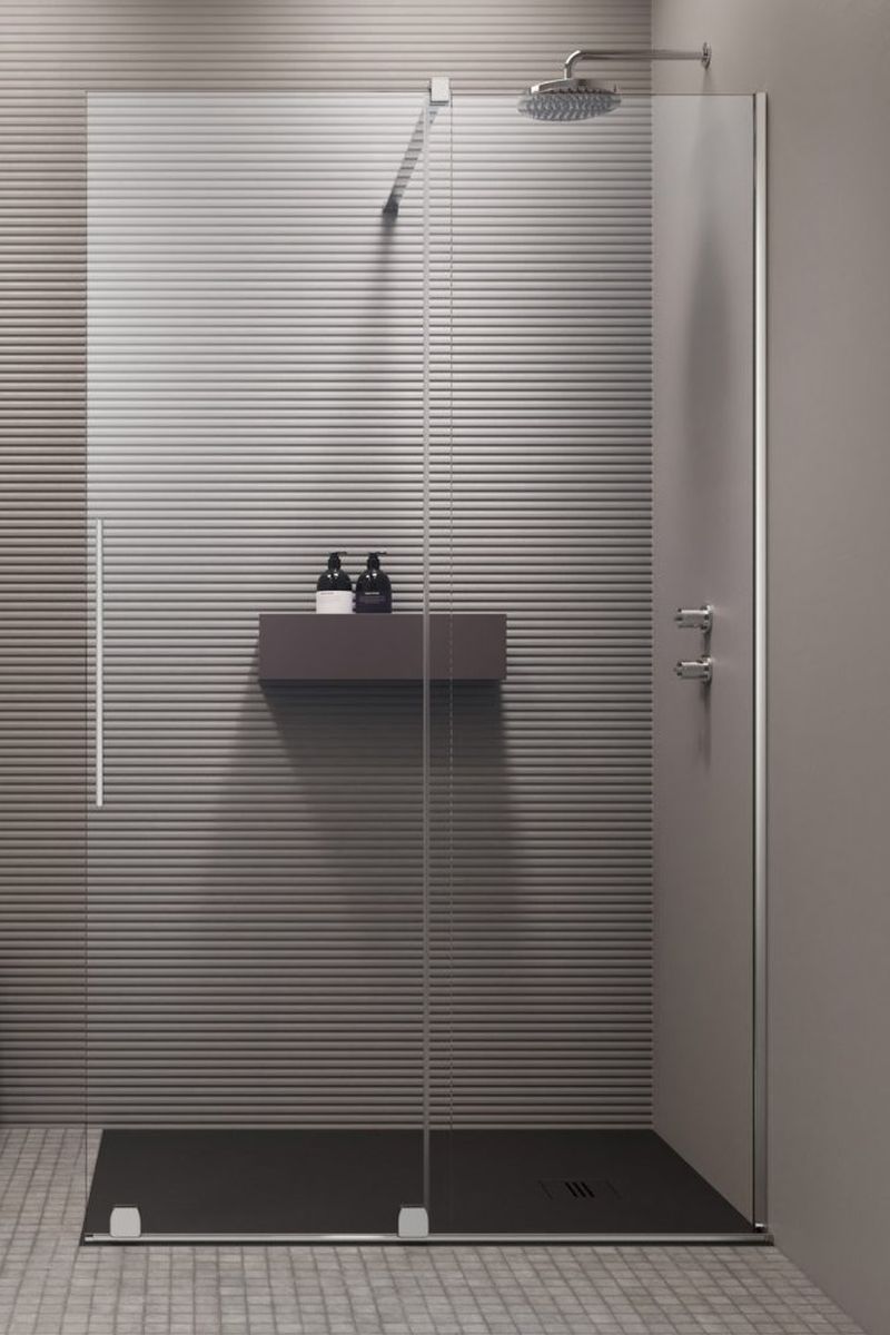 Radaway Furo Walk-in drzwi prysznicowe 43,8 cm prawe chrom/szkło przezroczyste 10106438-01-01R