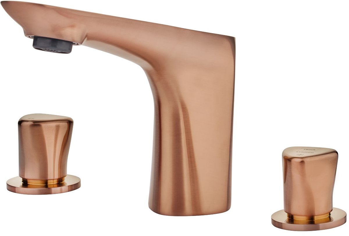 Teka Itaca bateria umywalkowa stojąca 3-otworowa różowe złoto 67431020G3 - Wysyłka w 24h