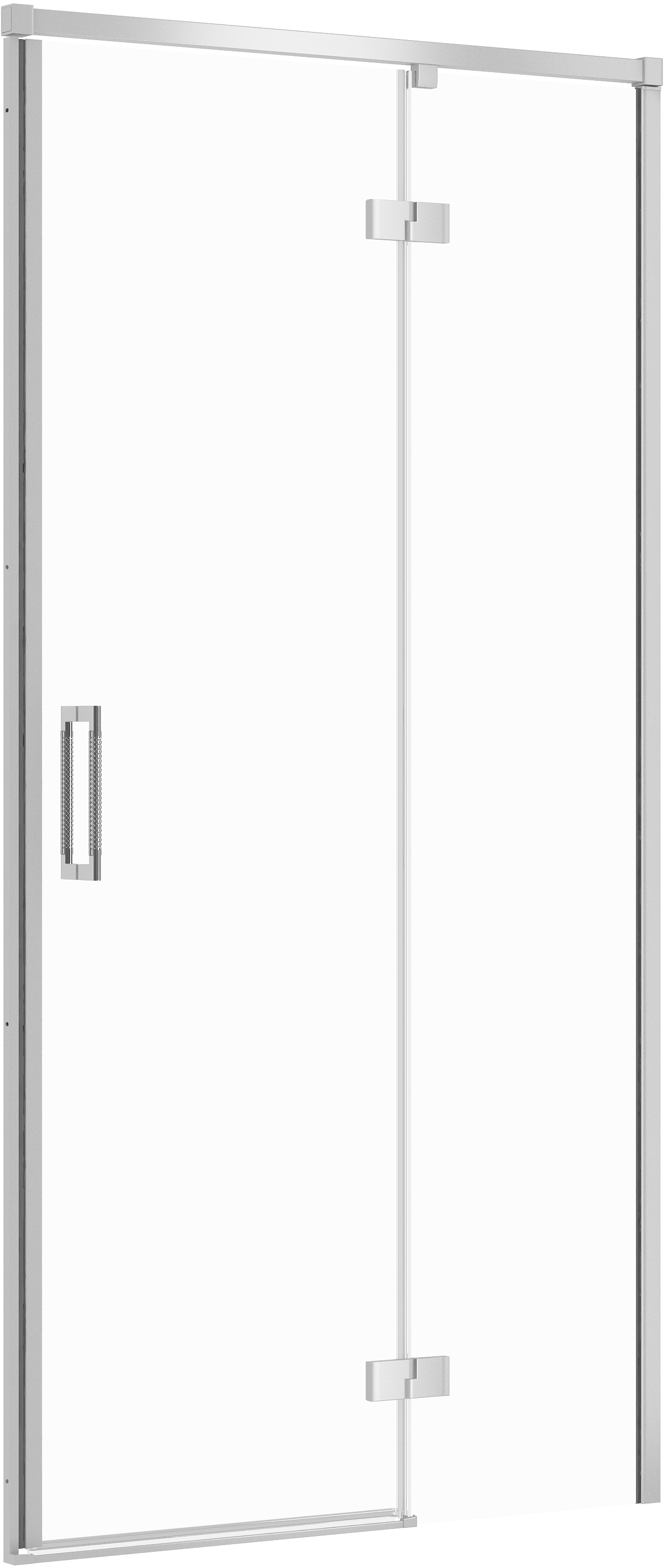 Cersanit Larga drzwi prysznicowe 100 cm uchylne chrom połysk/szkło przezroczyste S932-117