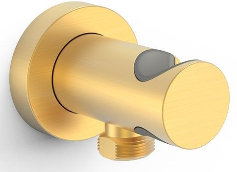 Tres przyłącze kątowe z uchwytem złoto matowe 24k 26118221OM