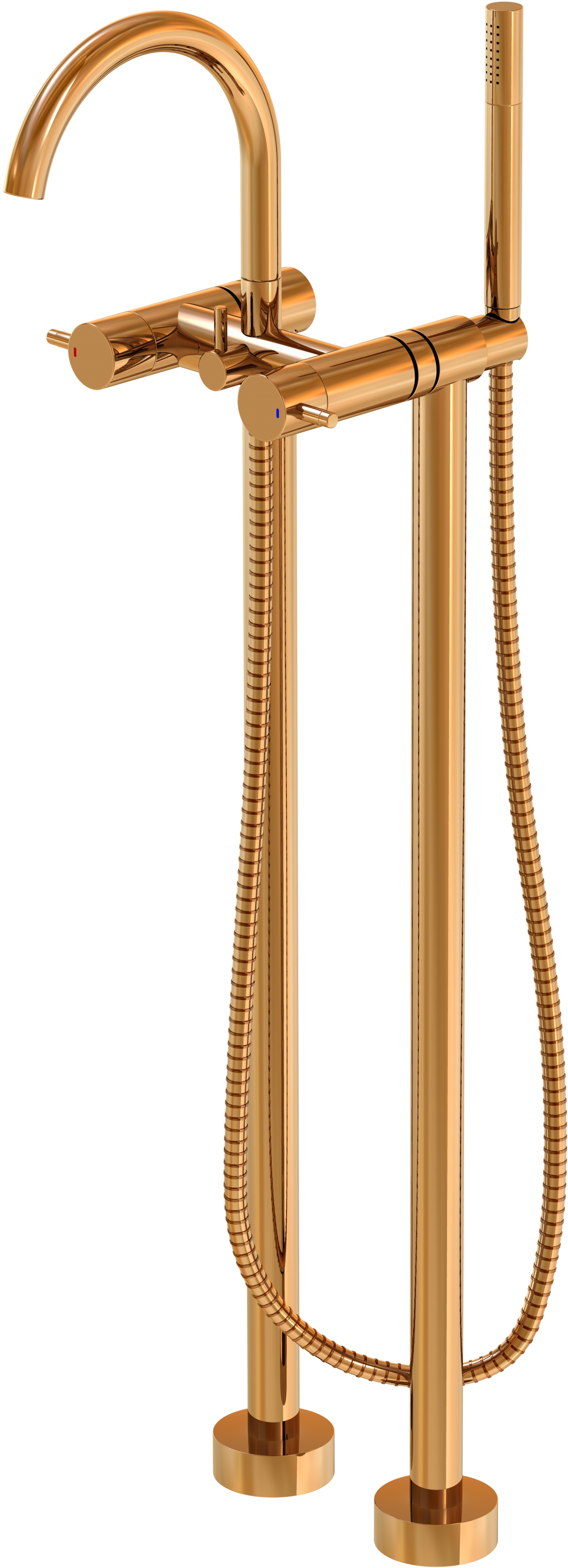 Steinberg 100 bateria wannowo-prysznicowa wolnostojąca różowe złoto 1001162RG - Wysyłka w 24h