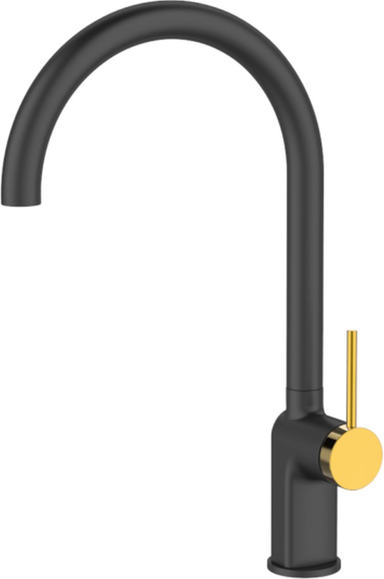 Sea-Horse Ove Black+Gold Stick bateria kuchenna stojąca czarna BJV305B-SG1