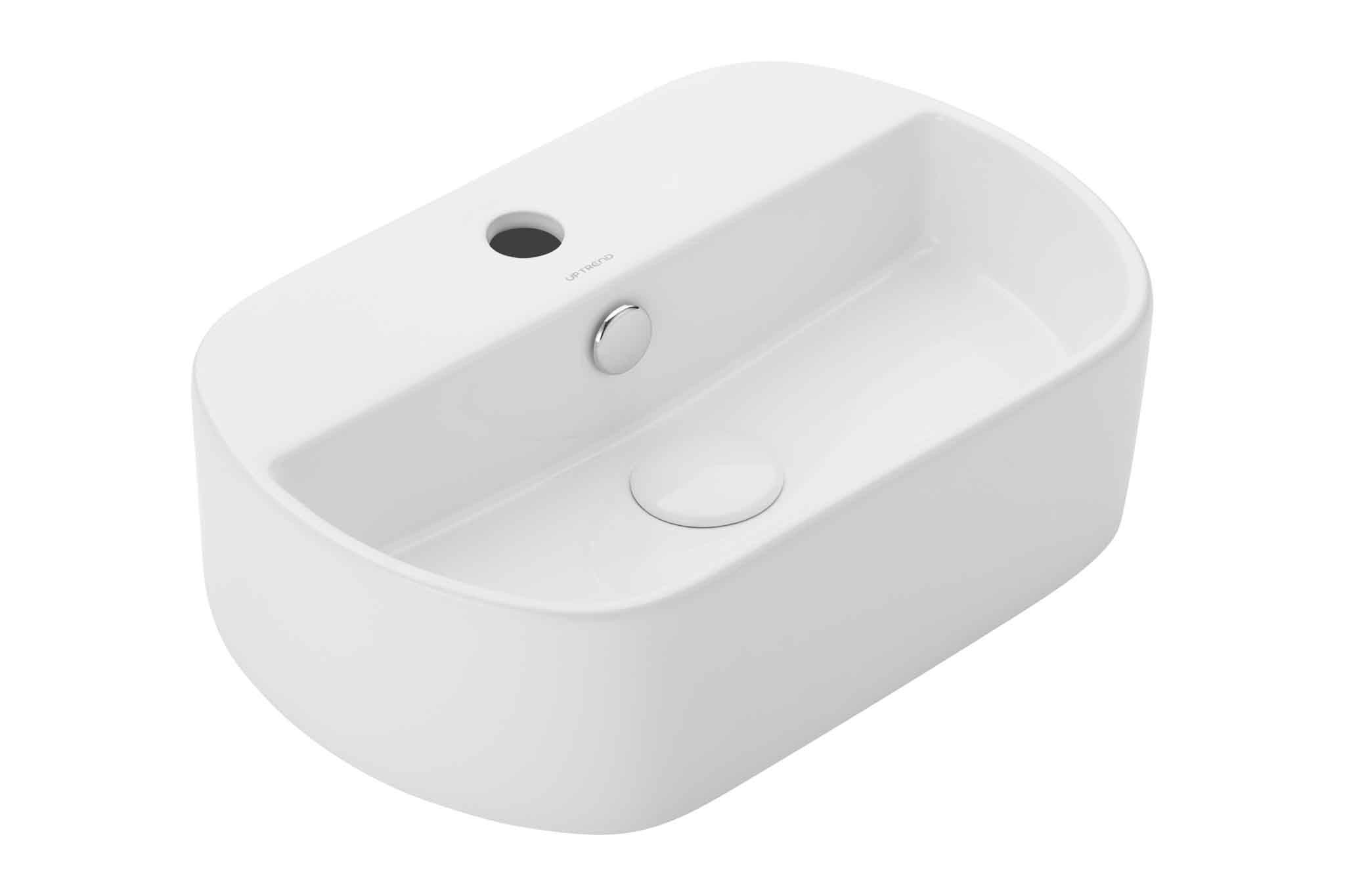 Uptrend Batumi umywalka 44,5x30 cm owalna biała TR4291 - Wysyłka w 24h