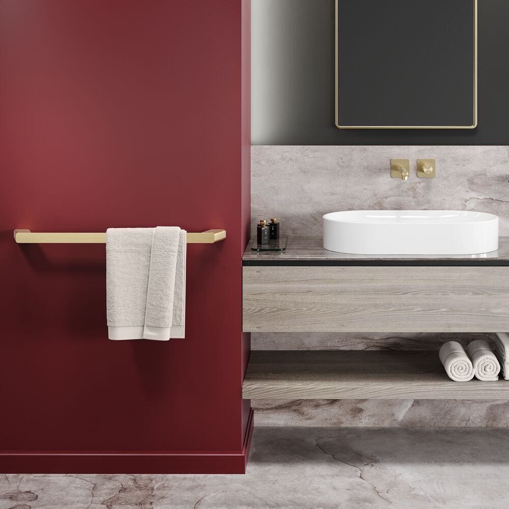 Geesa Shift wieszak na ręcznik 65 cm złoto szczotkowane 919907-07-60 - Wysyłka w 24h