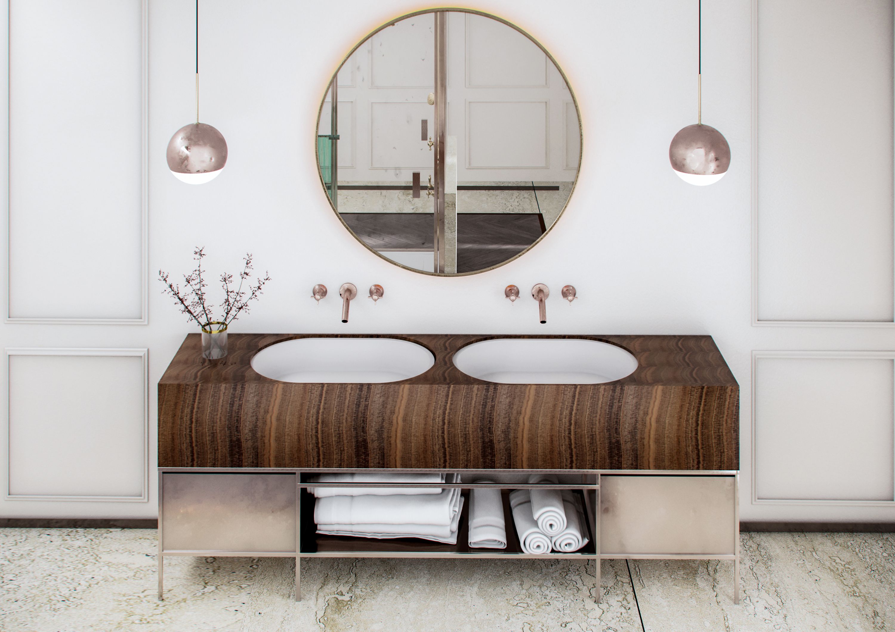 Miraggio Rome umywalka 55x35 cm podblatowa owalna biały połysk 0000232