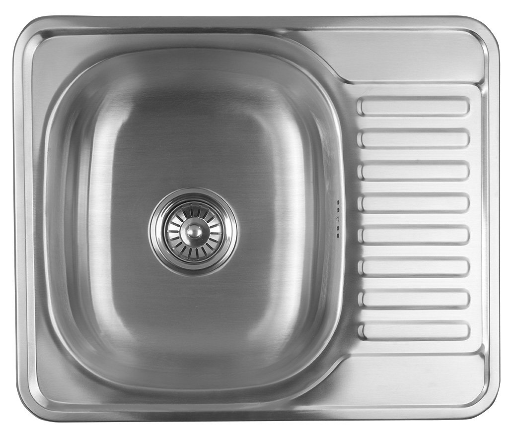 Aqualine zlewozmywak stalowy 58x48 cm stal nierdzewna AQ5848B