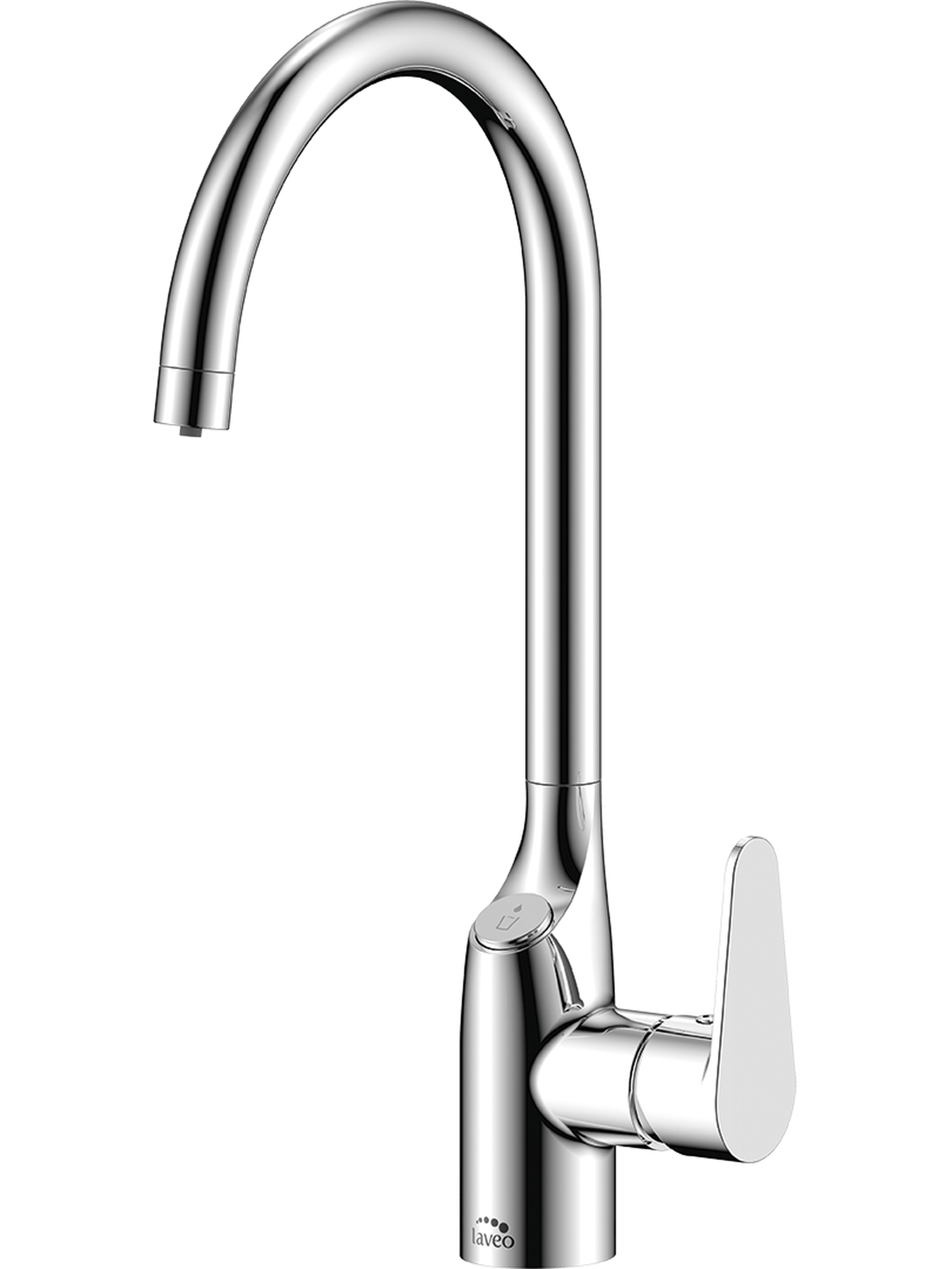 Laveo Claro bateria kuchenna stojąca do filtra wody chrom BAK098D