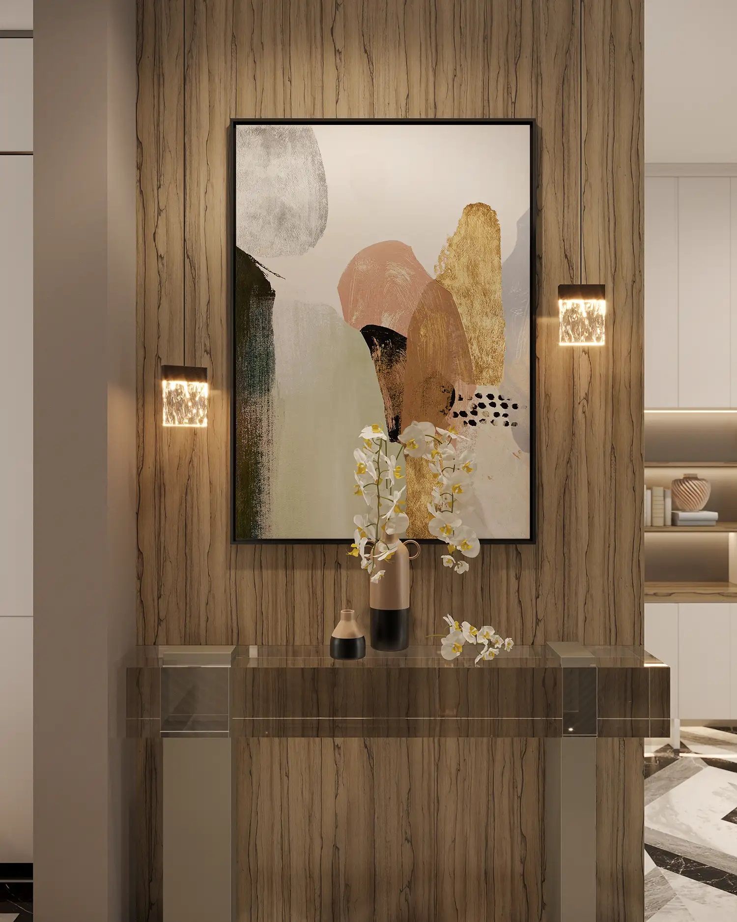 MaxLight Vetro lampa wisząca 1x4,5 W złoto szczotkowane P0573D