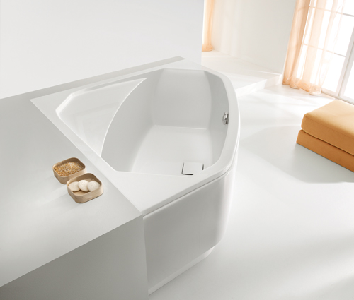 Sanplast Space Line wanna narożna 140x140 cm ze stelażem biała WS/SPACE+SP 610-100-0660-01-000