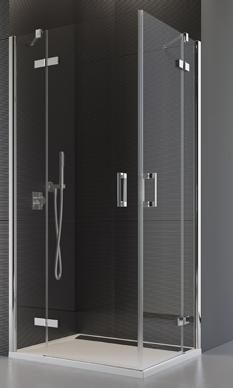 SanSwiss Pur drzwi prysznicowe 100 cm częściowe 1/2 lewe chrom/szkło przezroczyste PUE2PG1001007