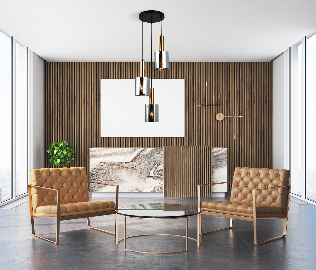 Italux Sardo lampa wisząca 3x40 W mosiądz-przydymiona PND-5581-3A-BRO+SG