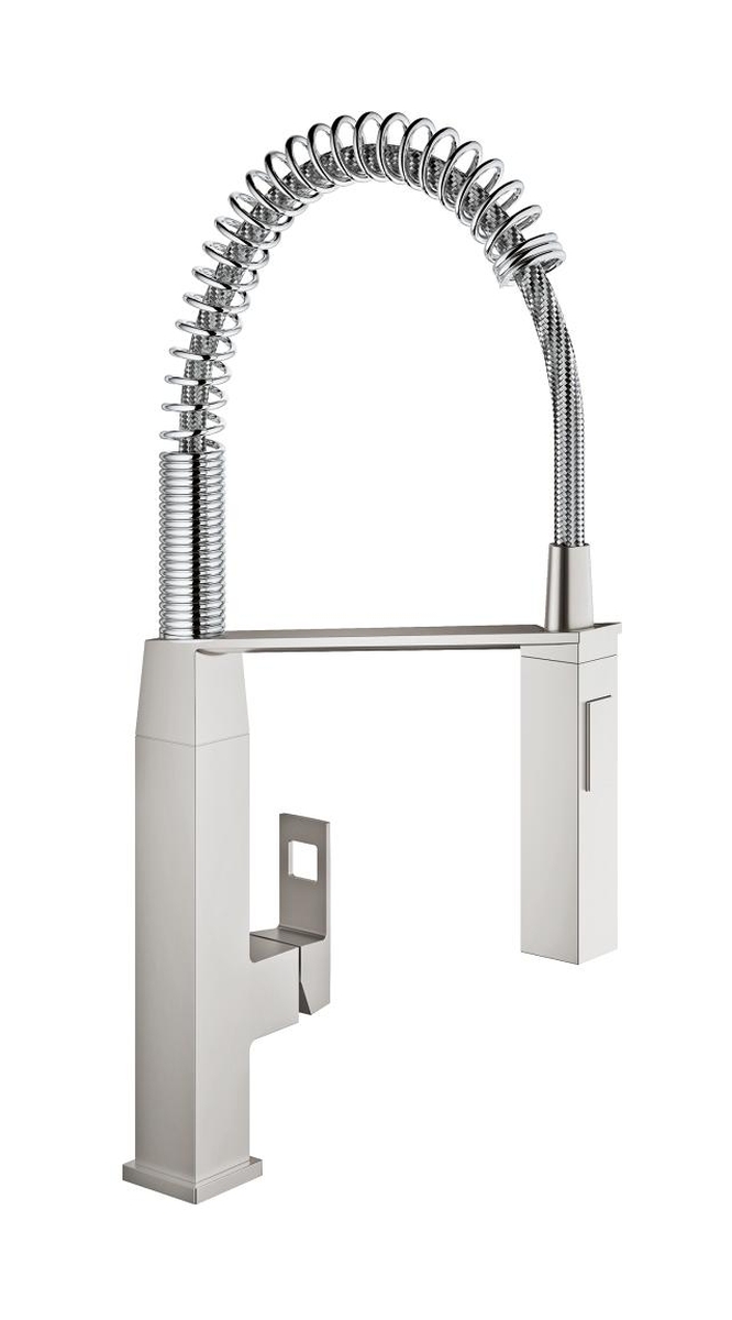 Grohe Eurocube bateria kuchenna stojąca stal nierdzewna 31395DC0
