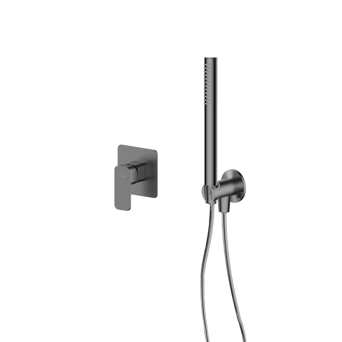 Zestaw Oltens Hadsel bateria prysznicowa podtynkowa z zestawem prysznicowym Ume Hvita grafit 36627400 - Wysyłka w 24h