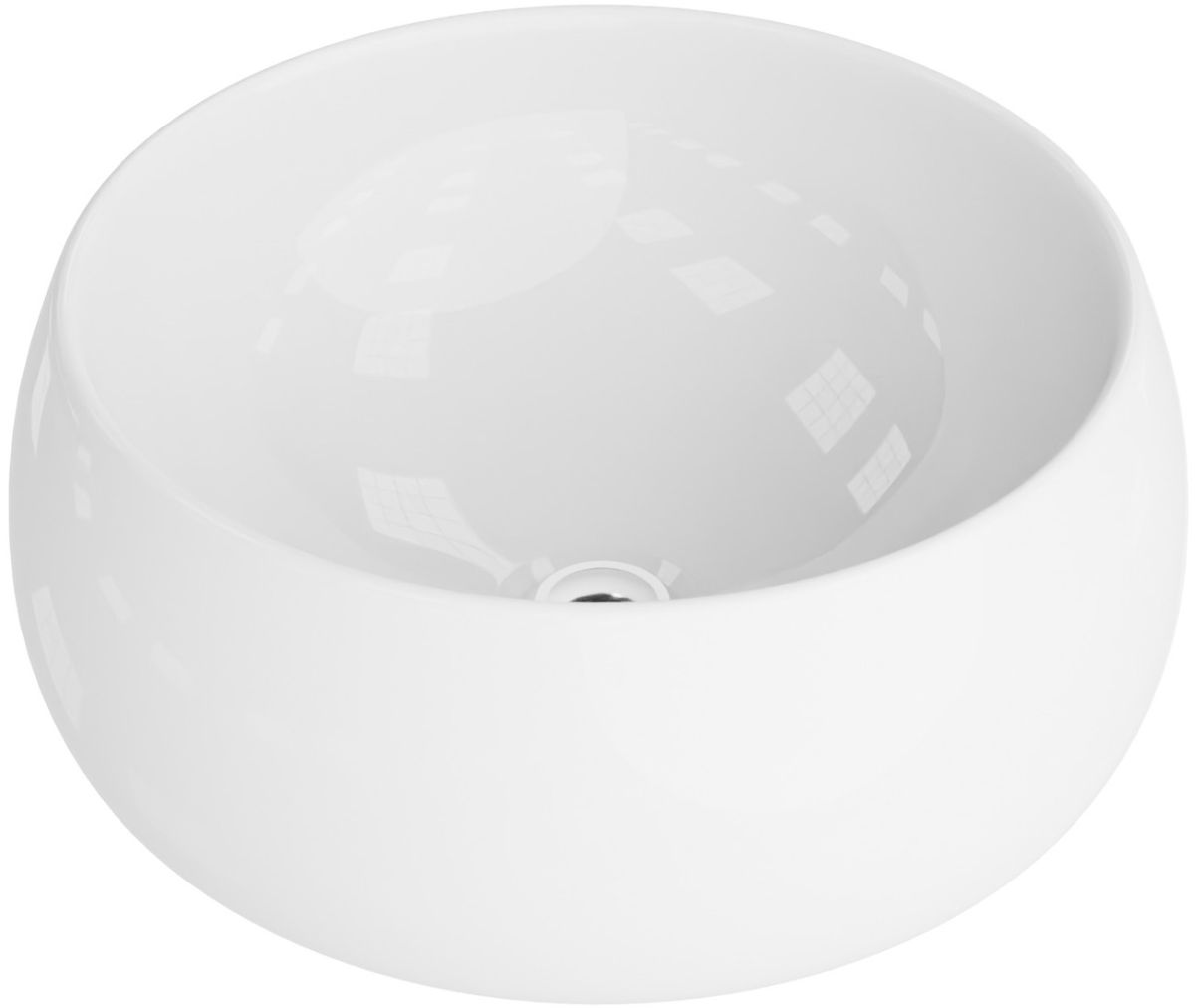 LaVita Graciosa umywalka 41 cm nablatowa okrągła biała