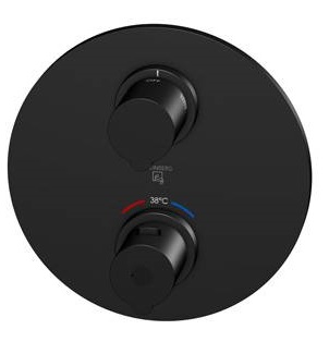 Steinberg 100 bateria wannowo-prysznicowa podtynkowa termostatyczna czarny mat 10041333S