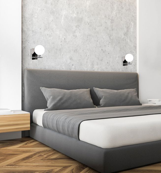 Candellux Raisa kinkiet 1x40W biały/chrom 21-01375